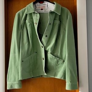 Green corduroy jacket